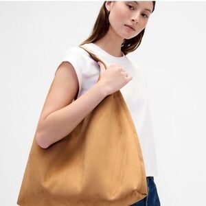 Neutral Brown Suede Women's Bag